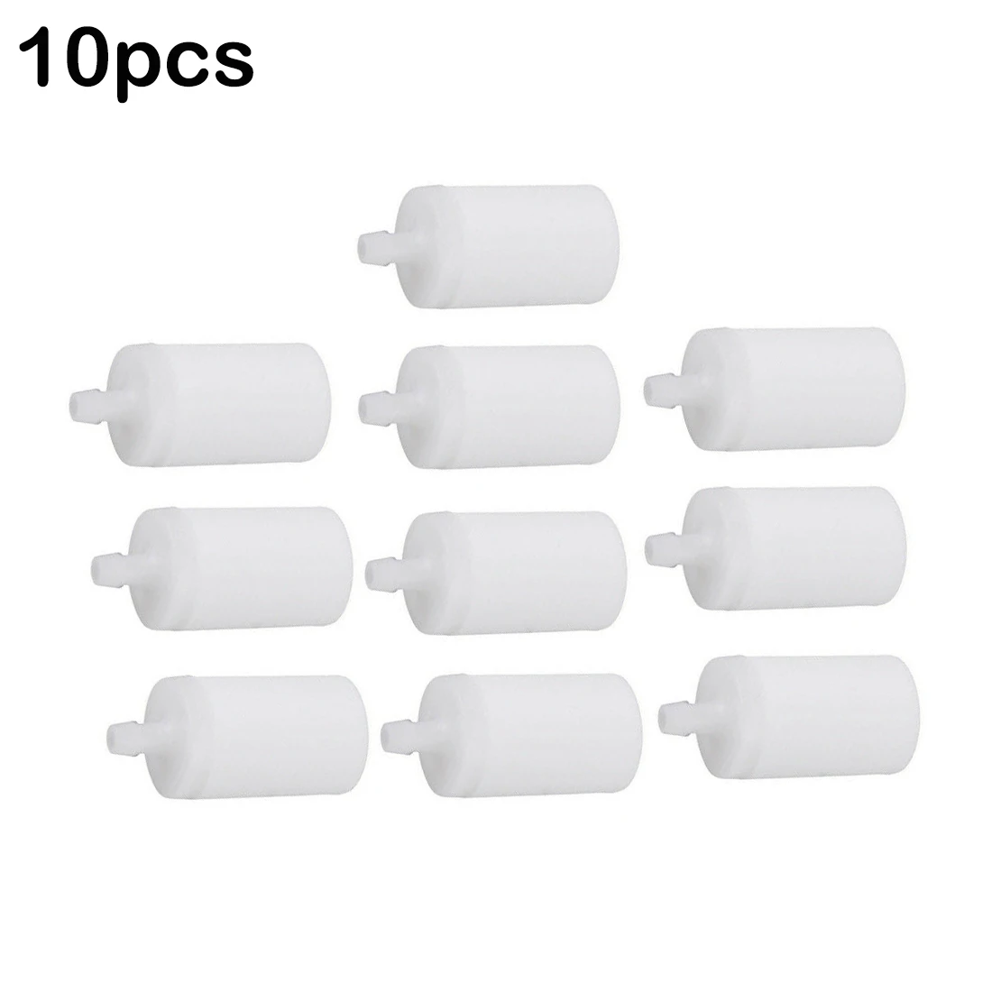 10Pcs Fuel Filter For Husqvarna Chainsaw 50 51 55 61 268 272 XP 345 350 351 353 High Quality White Solid Plastic Fuel Filters