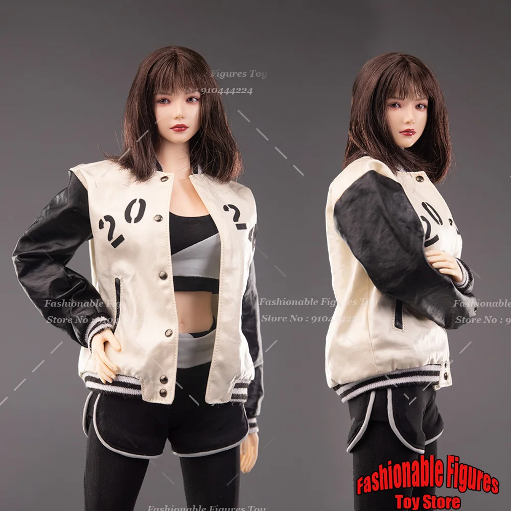 

Ncctoys Ccn6019 1/6 Men / Women Soldier Coat American Retro Baseball Uniform Letter Print Jacket For 12" Action Figure Model