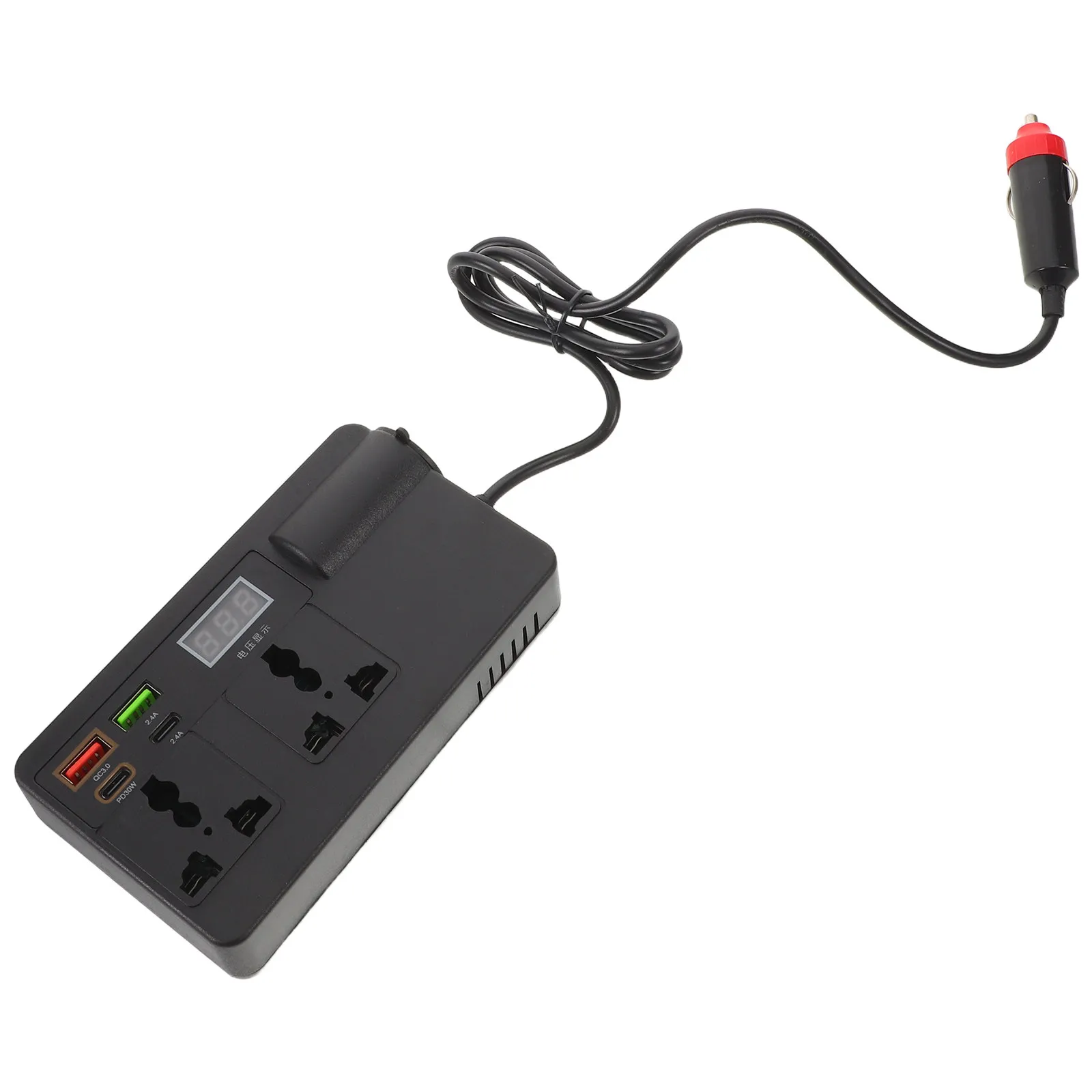 

Car Power Inverter 120W 12V 24V to 220V Multi USB Port Charger Vehicle Adapter Plug Outlet for Laptop Phone Charging