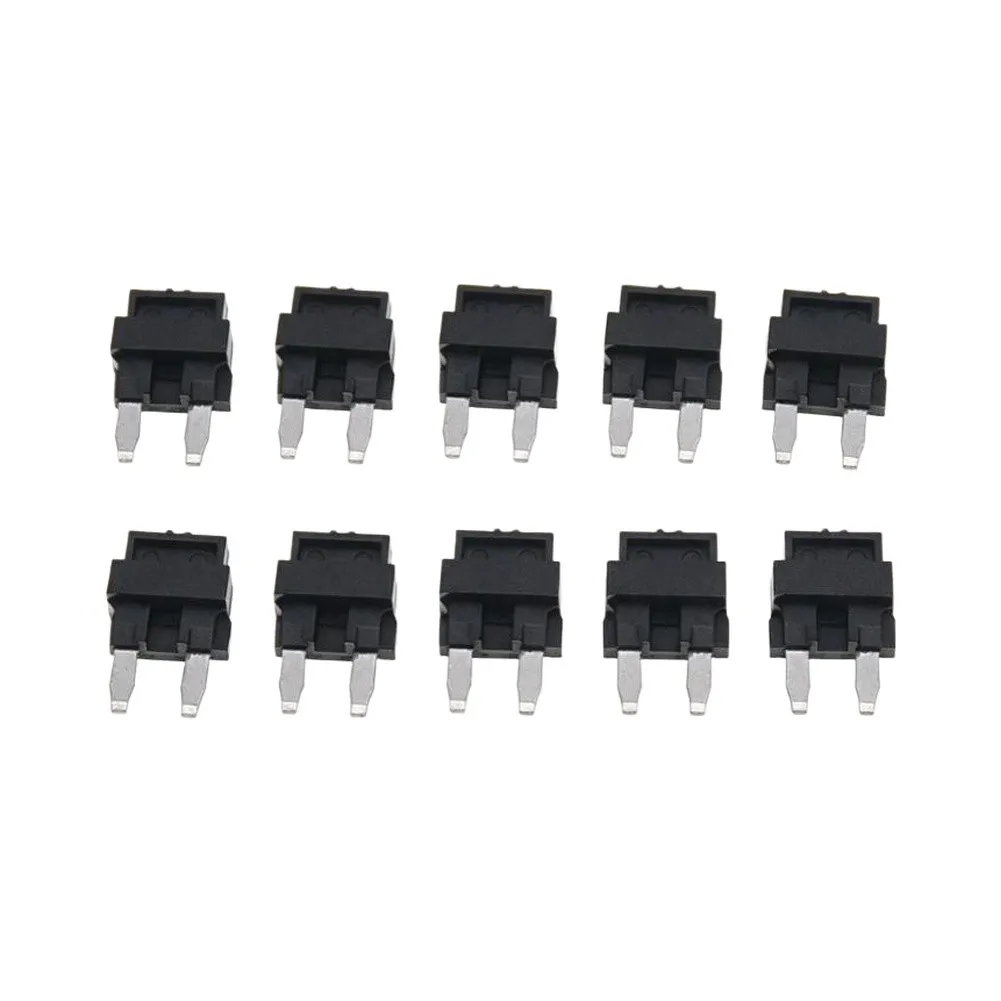 10Pcs Car Air Conditioning Diode Fuse Resistor For A/C Circuit Protection 12182137 Black Zinc Alloy 21x14mm Plastic
