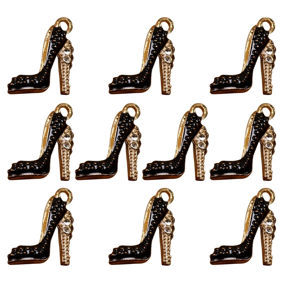 

10 PCS Heel Jewelry Charm High Heels Earrings Fashion Pendant Making Pendants Miss
