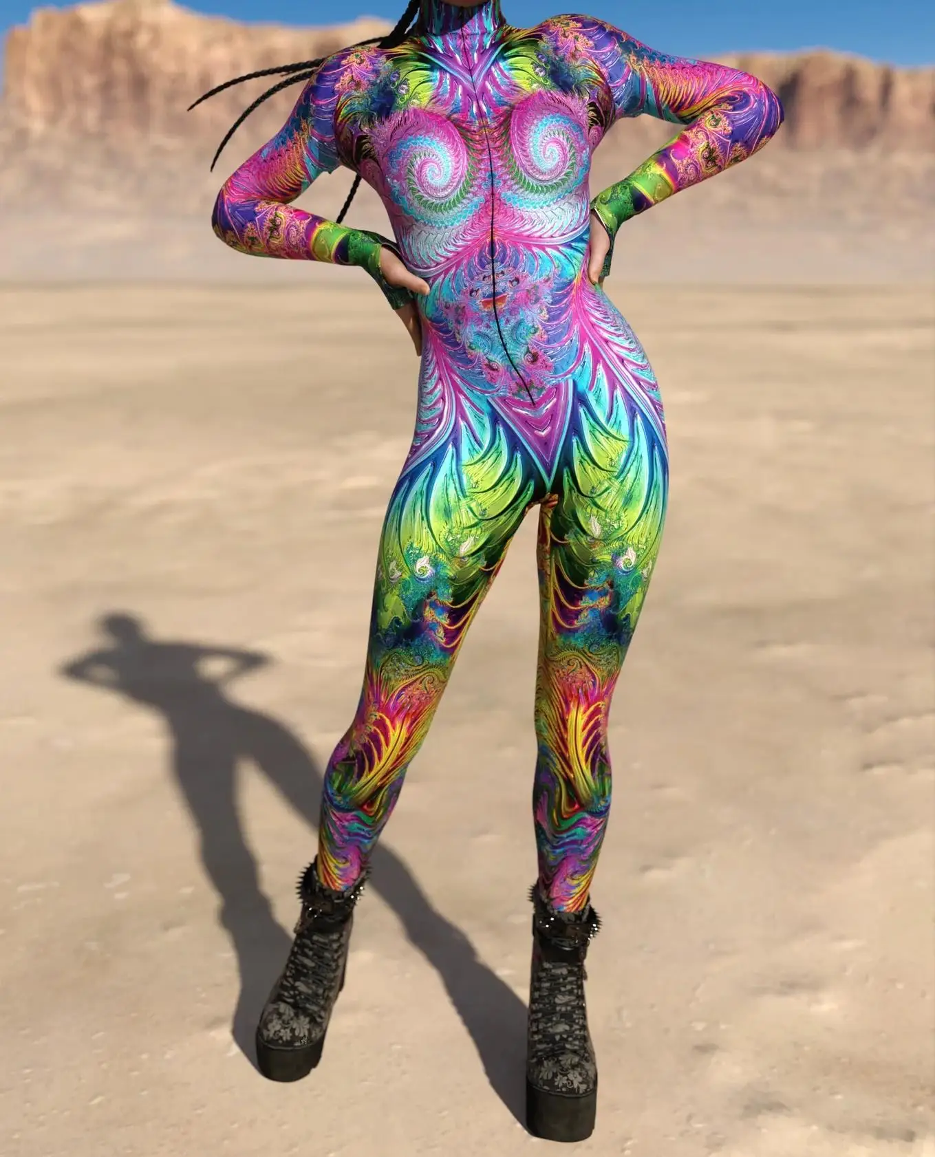 

Разноцветный Печатный фотографический Женский Детский Радужный сексуальный Облегающий комбинезон одежда комбинезон костюм для косплея эластичные Боди Комбинезоны