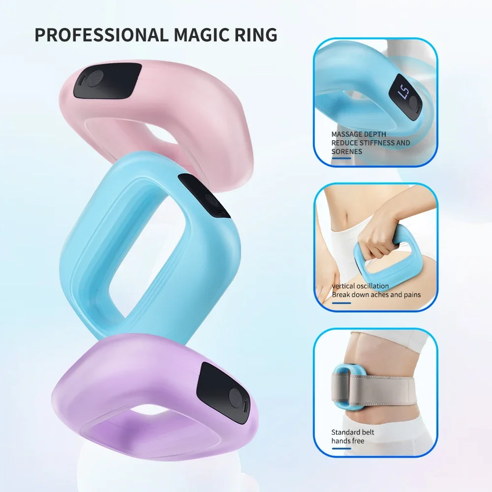 Fascia Gun Relaxation Muscle Massager Professional Rechargeable High-frequency Vibration Fat Burning Fascia Ring Mini Yoga Ring