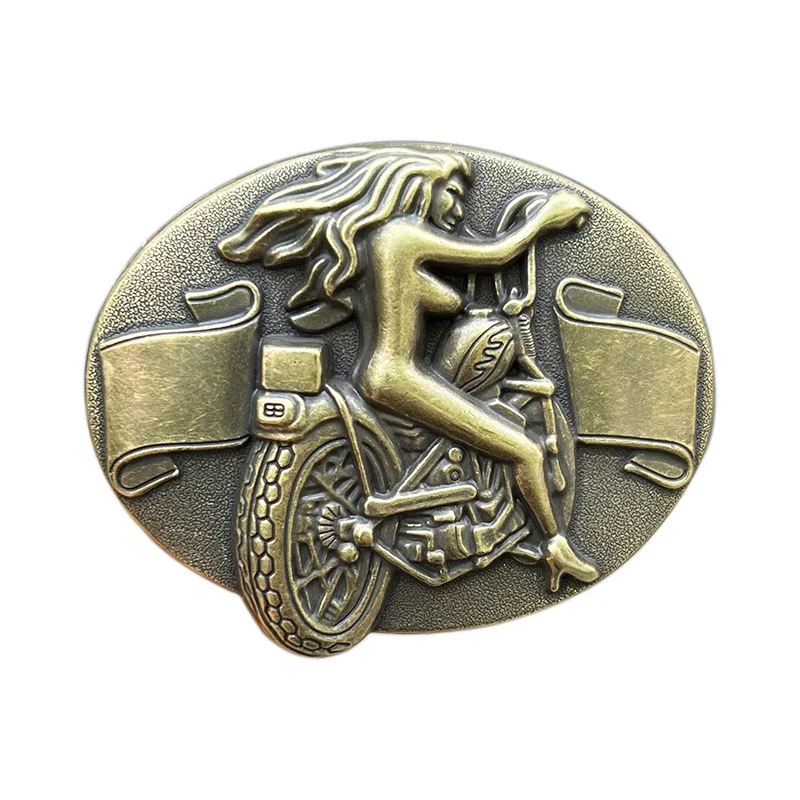 مشبك حزام دراجة نارية من سبائك الزنك رعاة البقر الغربية #4