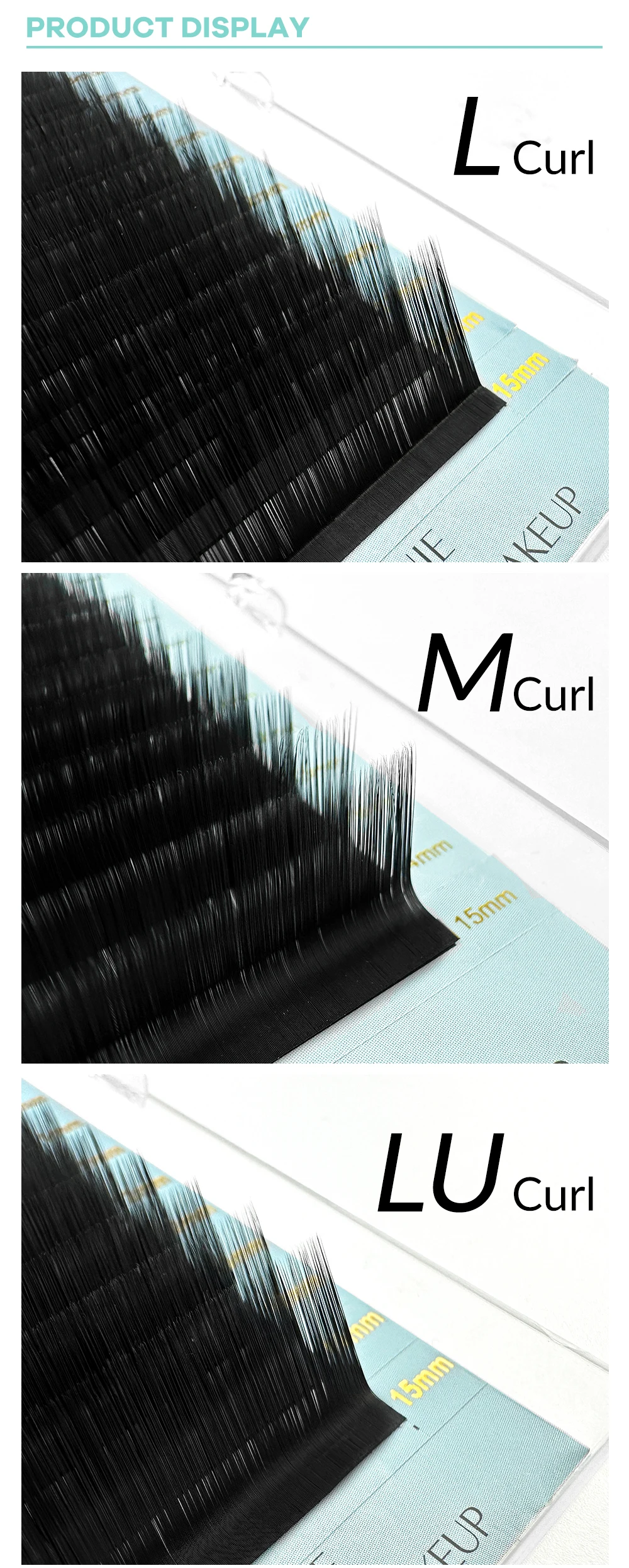 ABONNIE Cashmere Lash Trays I/J/B/L/LB/LJ/M/LU/LC/LD/C/CC/D/DD Curl Matte Wimpernverlängerungen Cashmere Einzelwimpernverlängerungen – Detail 10