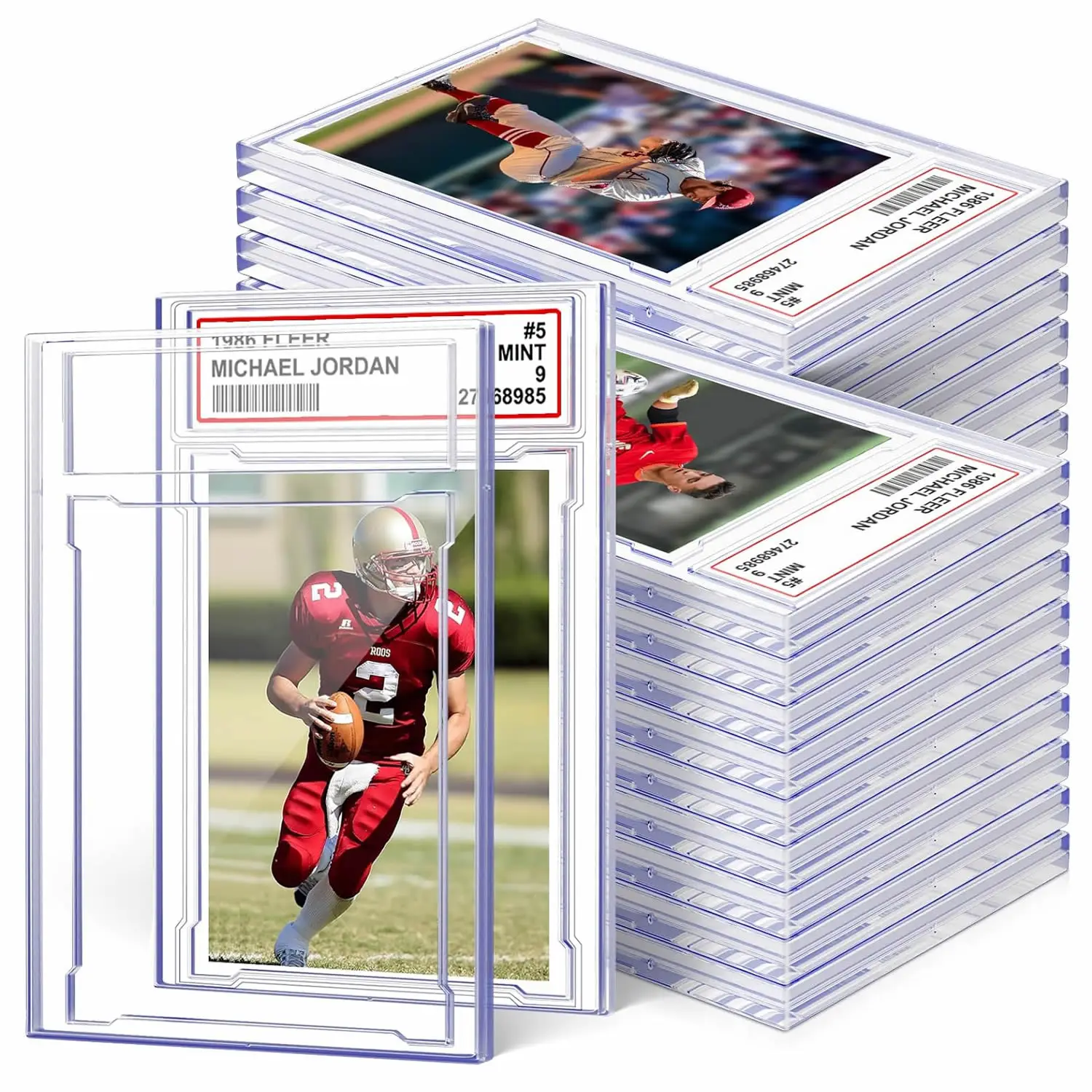 

Держатель для игровых карт, защитные пленки для карточек с градуировкой, жесткая пластиковая этикетка, подходит для дисплея, плита для бейсбола, спорта, стандарт Yugioh