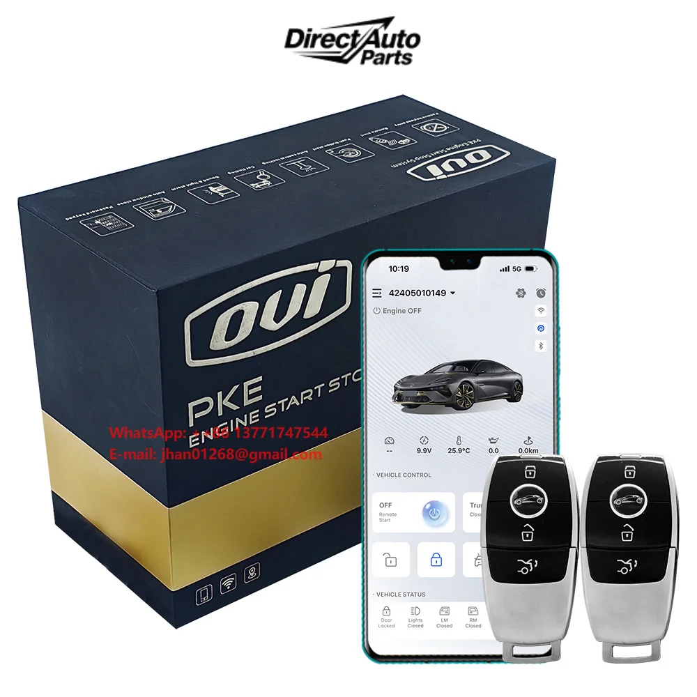 OVI 8500 Smartphone Remote Start Car GPS/GSM Digital Car Key PKE for Mercedes Benz V-Class Keyless Entry Push to Start