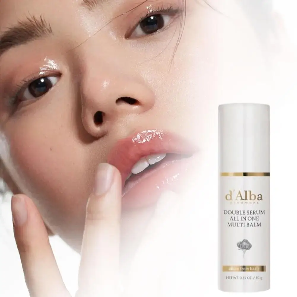 بلسم الشفاه D'Alba بطبقة مزدوجة من الزيوت النباتية الطبيعية المغذية وفيتامين E لإصلاح الشفاه المتشققة ويحسن النعومة والترطيب طويل الأمد #1