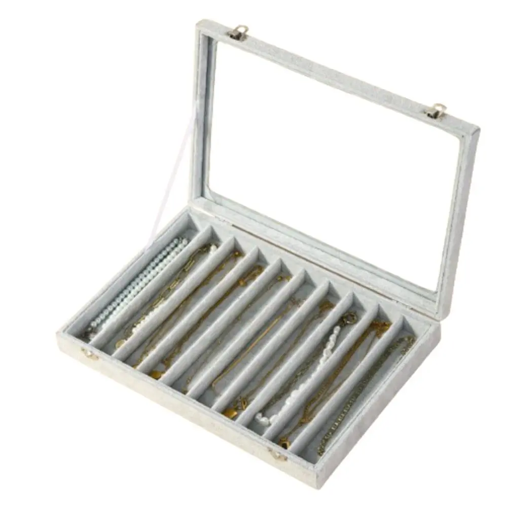 

Велюровый органайзер для украшений, деревянный, однотонный, для длинных ожерелий, вместительный, пылезащитный, для демонстрации подвесок