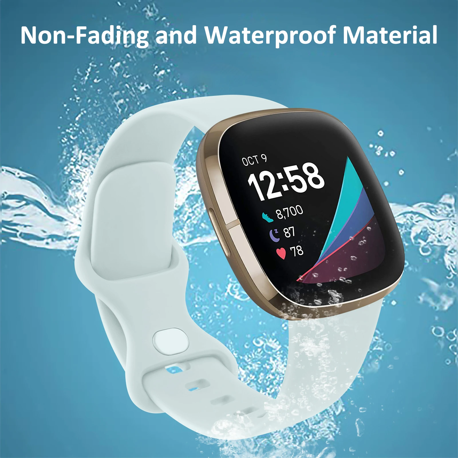 لون جديد لينة حزام من البولي يوريثان ل Fitbit العكس 3 4 الفرقة حزام الساعات استبدال ل Fitbit تحسس/الإحساس 2 سوار معصمه التبعي