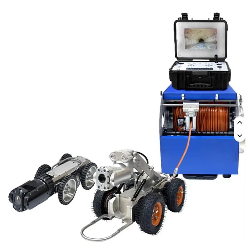 أنبوب CCTV صناعي مجنزرة Ro bot مع محدد موقع دوار ذاتي التسوية ورؤية ليلية لفحص المجاري تحت الأرض #5