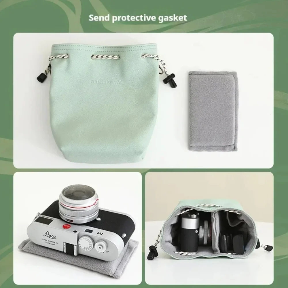 Waterproof Digital Camera Case Canon Pouch Fujifilm DSLR Camera Case with Shoulder Strap Bag Leather Camera Bag
