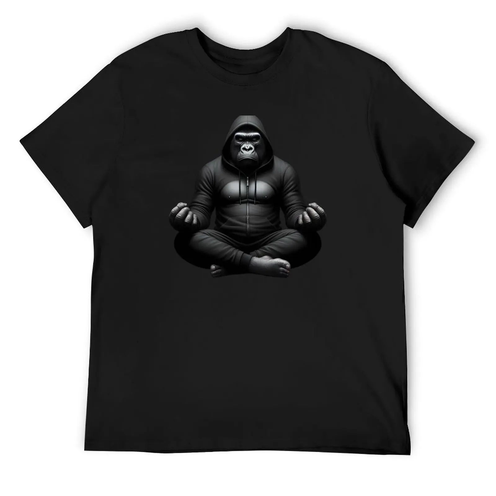 

Meditating Gorilla T-Shirt sublime quick drying animal prinfor boys boys animal print men t shirts