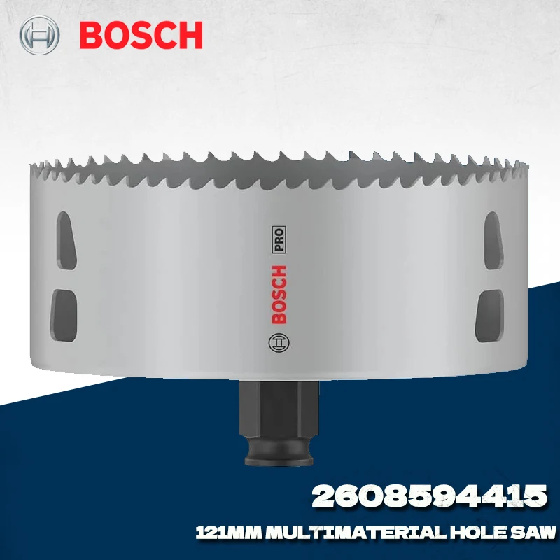 

Bosch 2608594415 121mm PRO PC Plus Hole Saw, Multi Material Cutting for Impact Drill, Power Tool Accessory