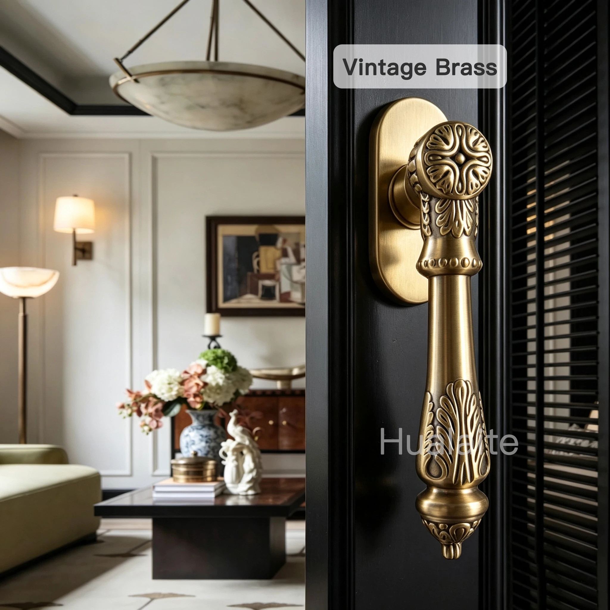 Full Copper Break Bridge Handle for Windows Universal Design Suitable for Inward And Outward Opening Aluminum Compatib