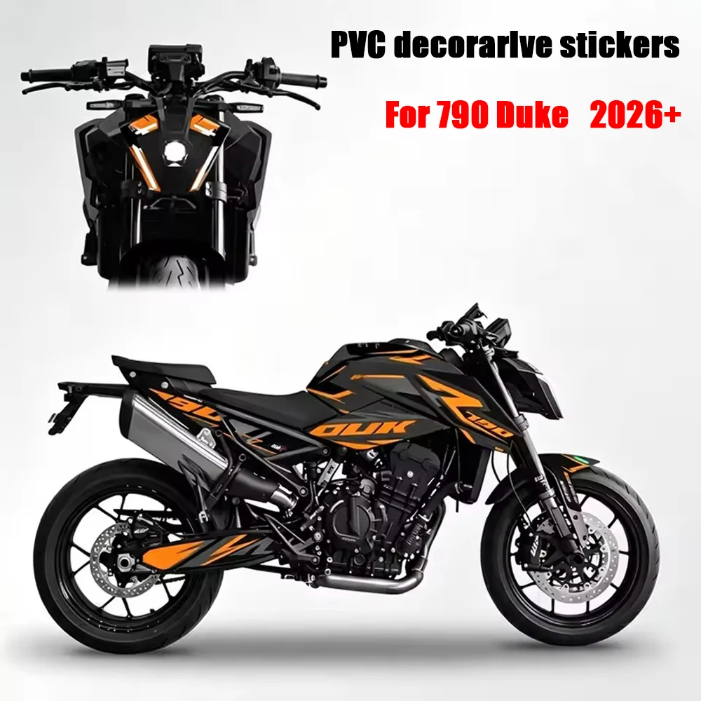 For 790 Duke 2026- Motorcycle Full-body protective decal kit For 790Duke Waterproof scratch-resistant Paint protection stickers