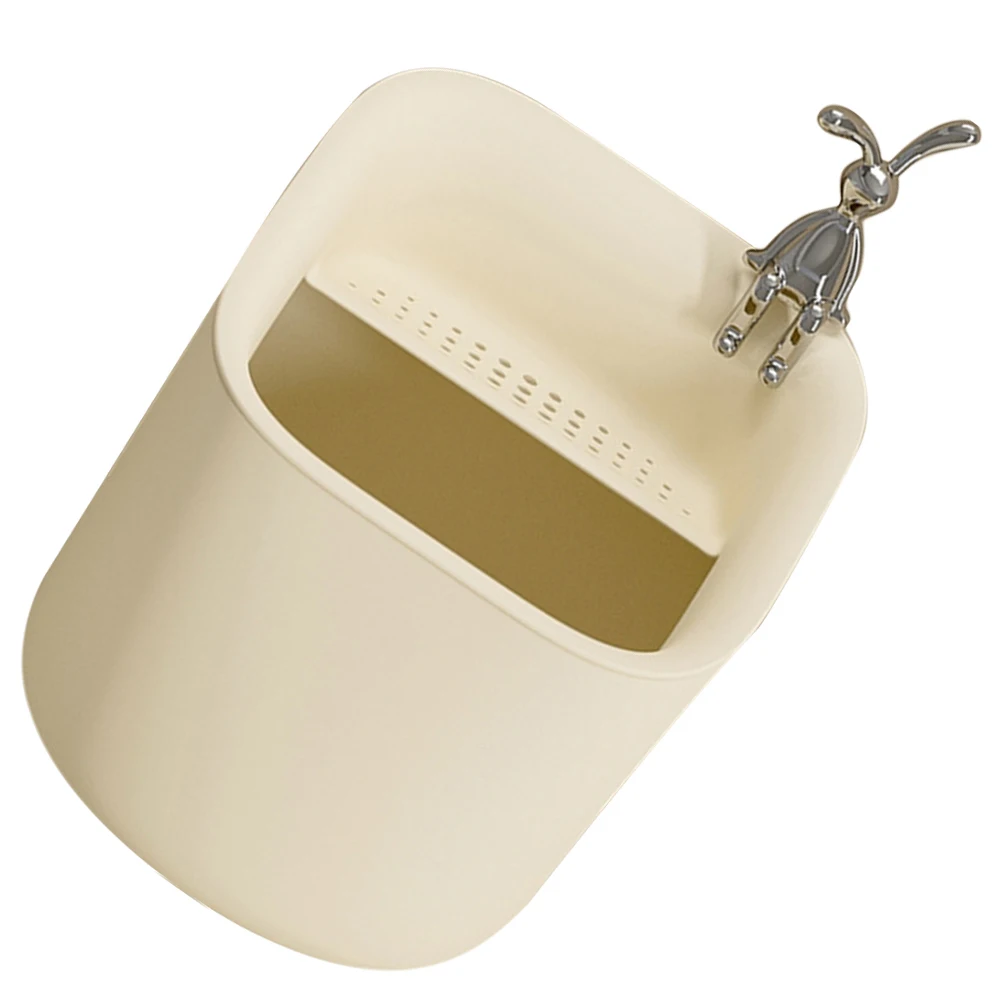 

Rabbit Trash Can Office Desk Garbage Mini Desktop Small Trashcan Pp for Table Waste Bin