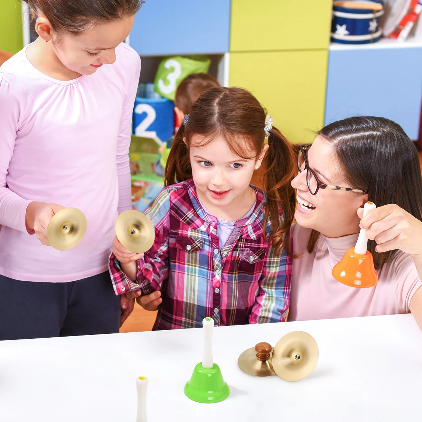 

1 Pair Finger Cymbals Small Hand Cymbals For Belly Dancing Rhythm Percussion Instrument Metal Musical Instrument Children Cymbal