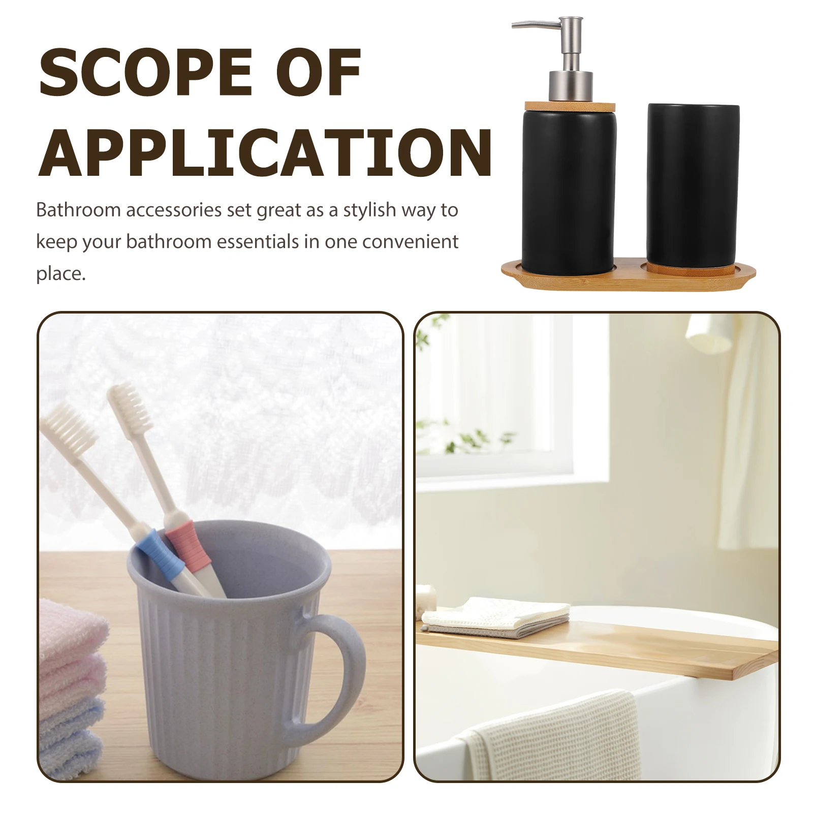 

Tooth Cup Ceramic Washing Set Includes Soap Dispenser Ceramics Bathroom Lotion Dispensers