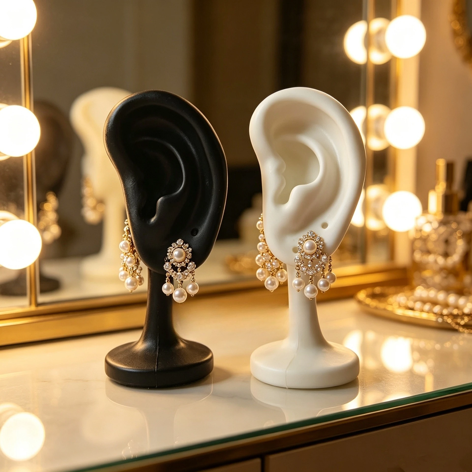 Earrings, Models, Simulated Ears, Jewelry Store Display Racks, Earrings, Photography Display Props, Earrings