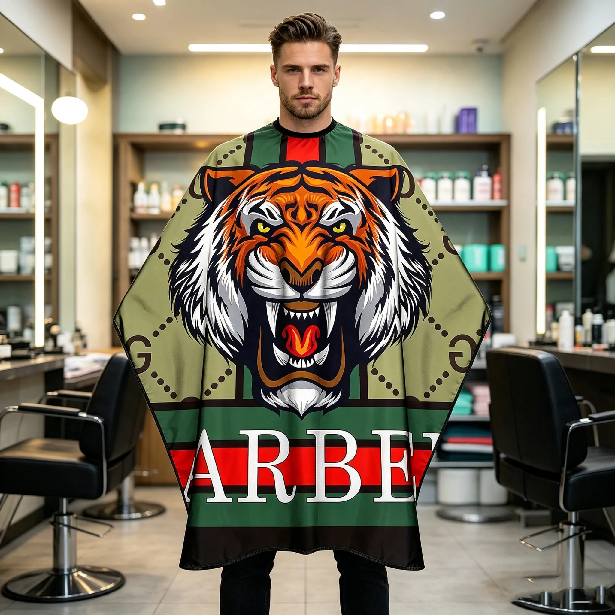 Hair Dye Barber Cape Waterproof Anti Static Hair Cutting Cloak Reusable Hairdressing Apron For Barbershop Salon Home Haircut 6