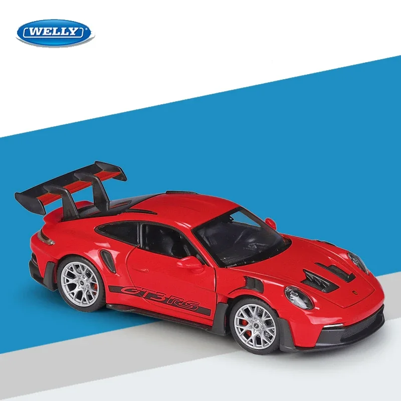 

Welly 1:24 Porsche 911 GT3 RS（992） Diecast Metal Sports Car - Children's Toy and Collectible Gift