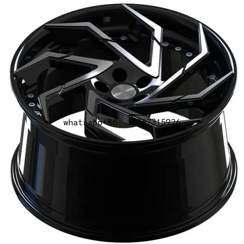 

New Fashion Custom Black 18/19/20/26 inch 5x100 5x114.3 5x120 2 Piece Forged Wheel Rim for Aston Martin Alfa Romeo
