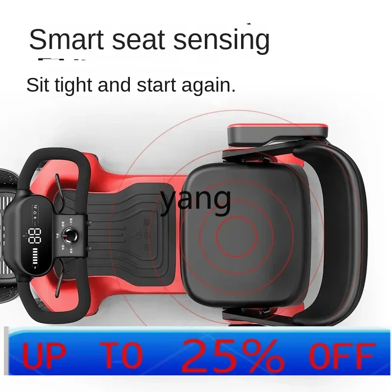 CX electric tricycle for the elderly, smart folding moped to pick up and drop off children