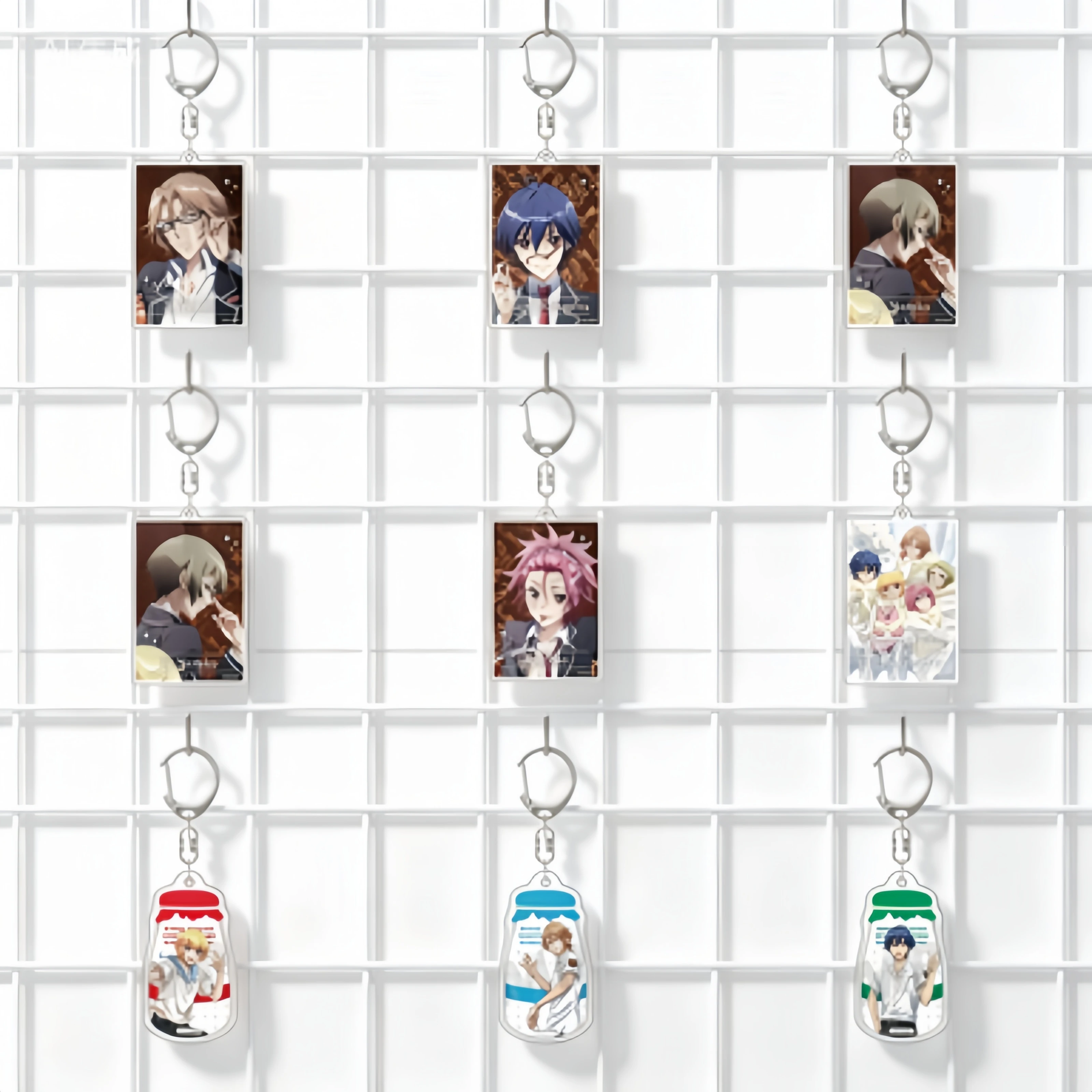 Anime Cute High Earth Defense Club Love! Acrylic Pendant Keychains Hakone En Yufuin Cosplay Figure Cell Phone Pendant 6cm