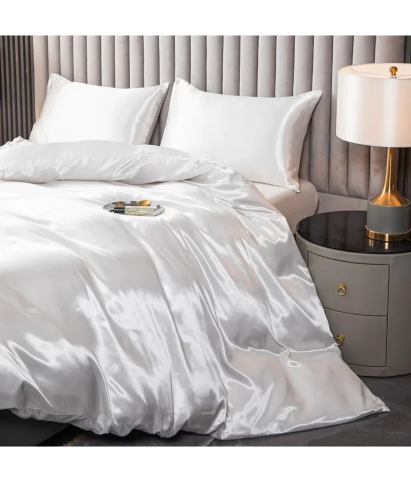 Kuup satin surface Duvet Cover Colored Bedding Set QUEEN KING Size Quilt Cover High Quality Skin Friendly Fabric Bedding Cover