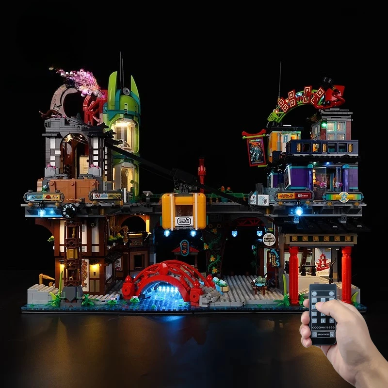 No Model LED Lighting Set Suitable for LEGO NINJAGO City Markets 71799(Excluding Building Blocks)