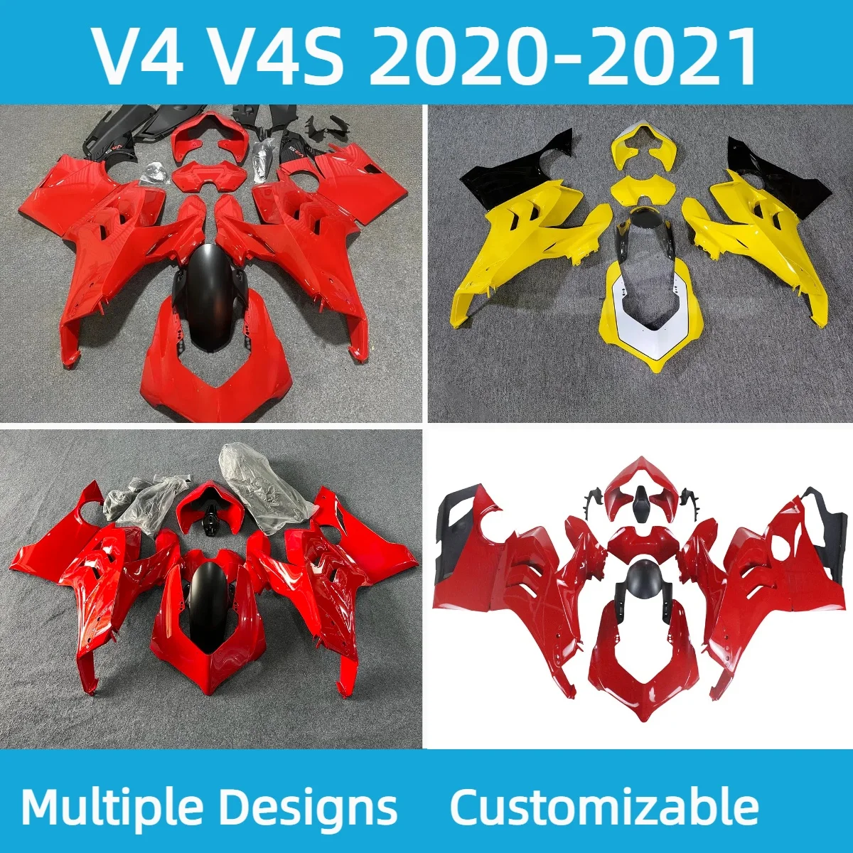 

Fairing Set V4 2020 2021 Motorcycle Fairings Kit Complete Body Plastics for Ducati V4S 20 21