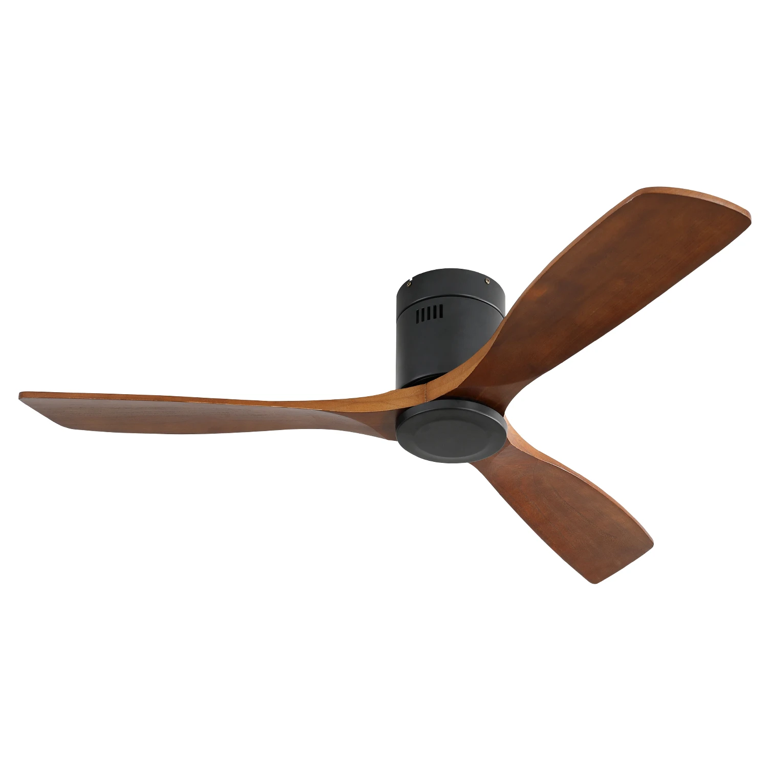Sofucor 52 inch houten plafondventilator met afstandsbediening, stille DC-motor, 6 snelheden, hoge windsnelheid voor slaapkamer, woonkamer