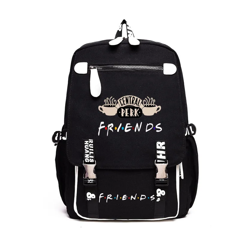 

2024 Hot New Ameircan Movies Tv Friend Cross Zipper Backpack for Teen USA Tvshow Travel Mountaineering Large Schoolbag