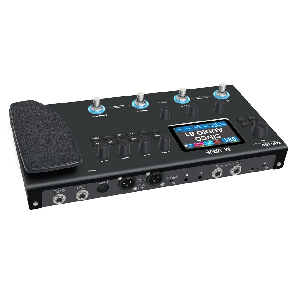M-VAVE Black MK-300 Professional Multi-Effects Pedal - 11 Modules