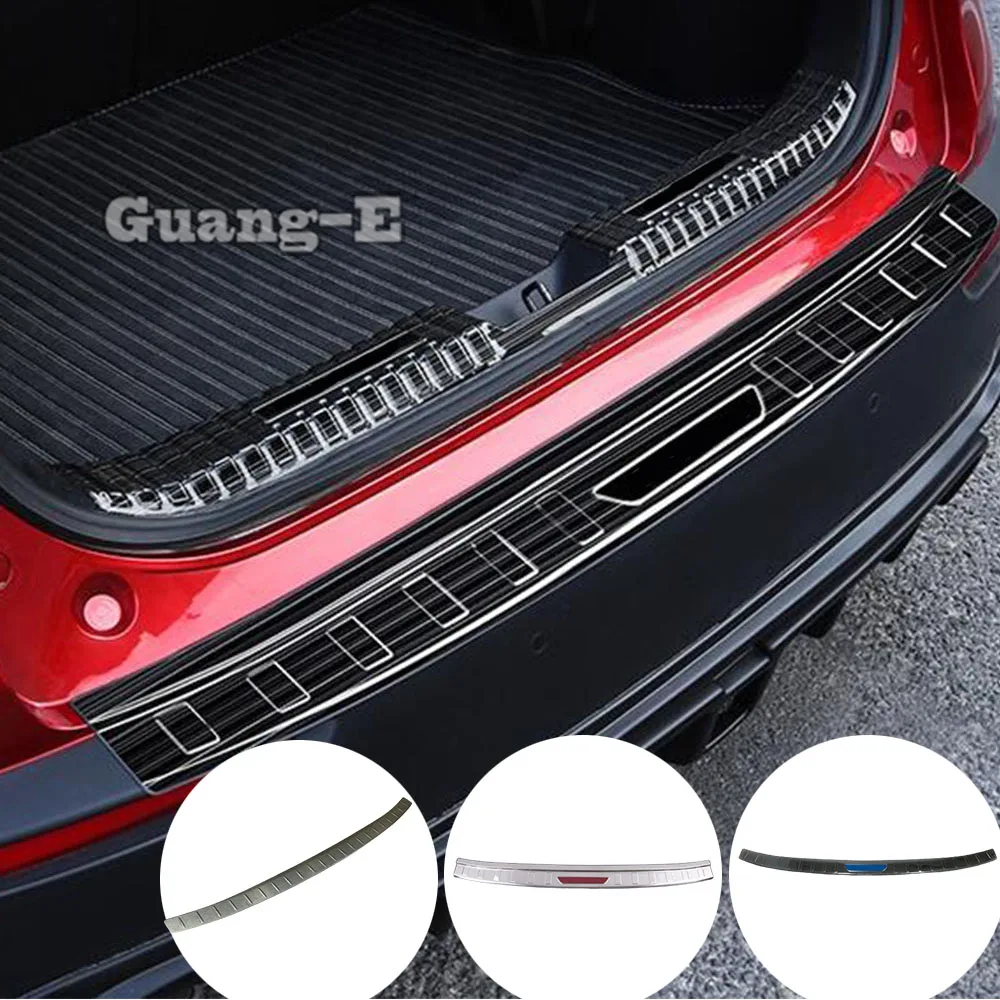 

For Mazda CX-30 CX30 2020 2021 2022 2023 Car External Rear Bumper Panel Trunk Trim Cover Stainless Steel Plate Pedal 1PCs
