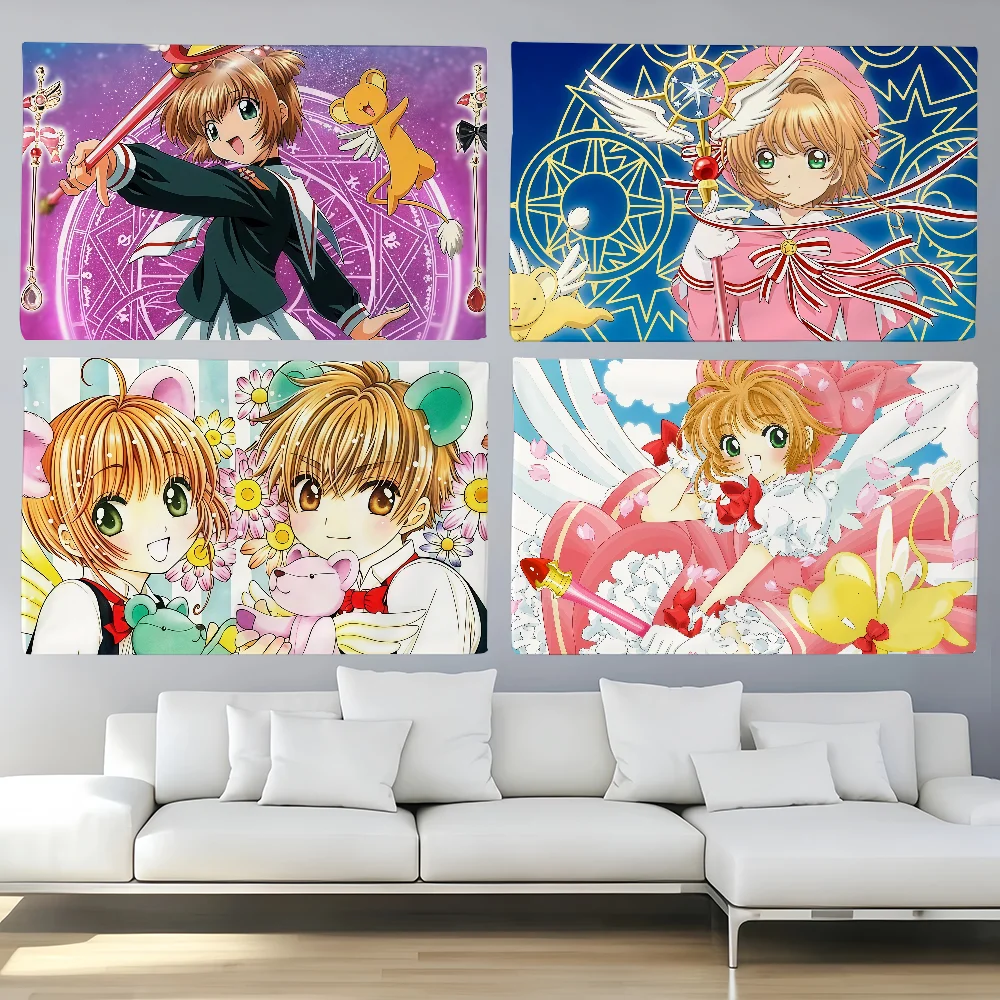 Comic Cardcaptor Sakura  flag For Decoration Outdoor Picnic  Hanging Home Camping Party Banner