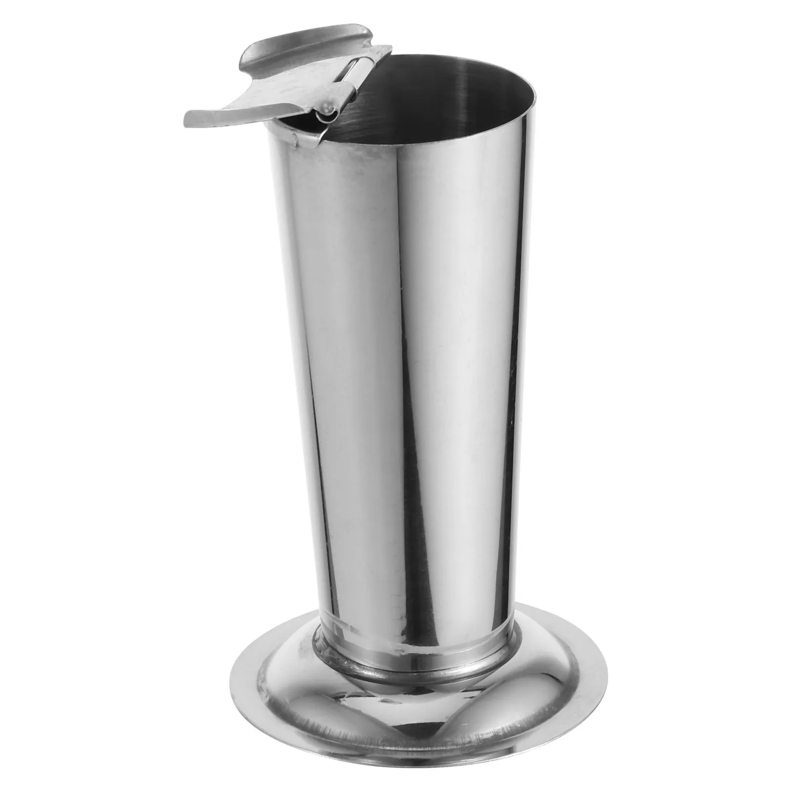 Stainless Steel Tweezers Holder Jar Conical Sterilizer Container for Salon Tool Storage Box Organizer