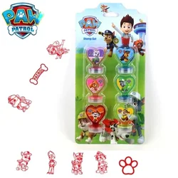 Paw Patrol Toy Stamp Suit Cute Anime Figure Patrol Canine Childrens Cartoon Toy Stamp Elementary Kids Stationery Supplies Gifts