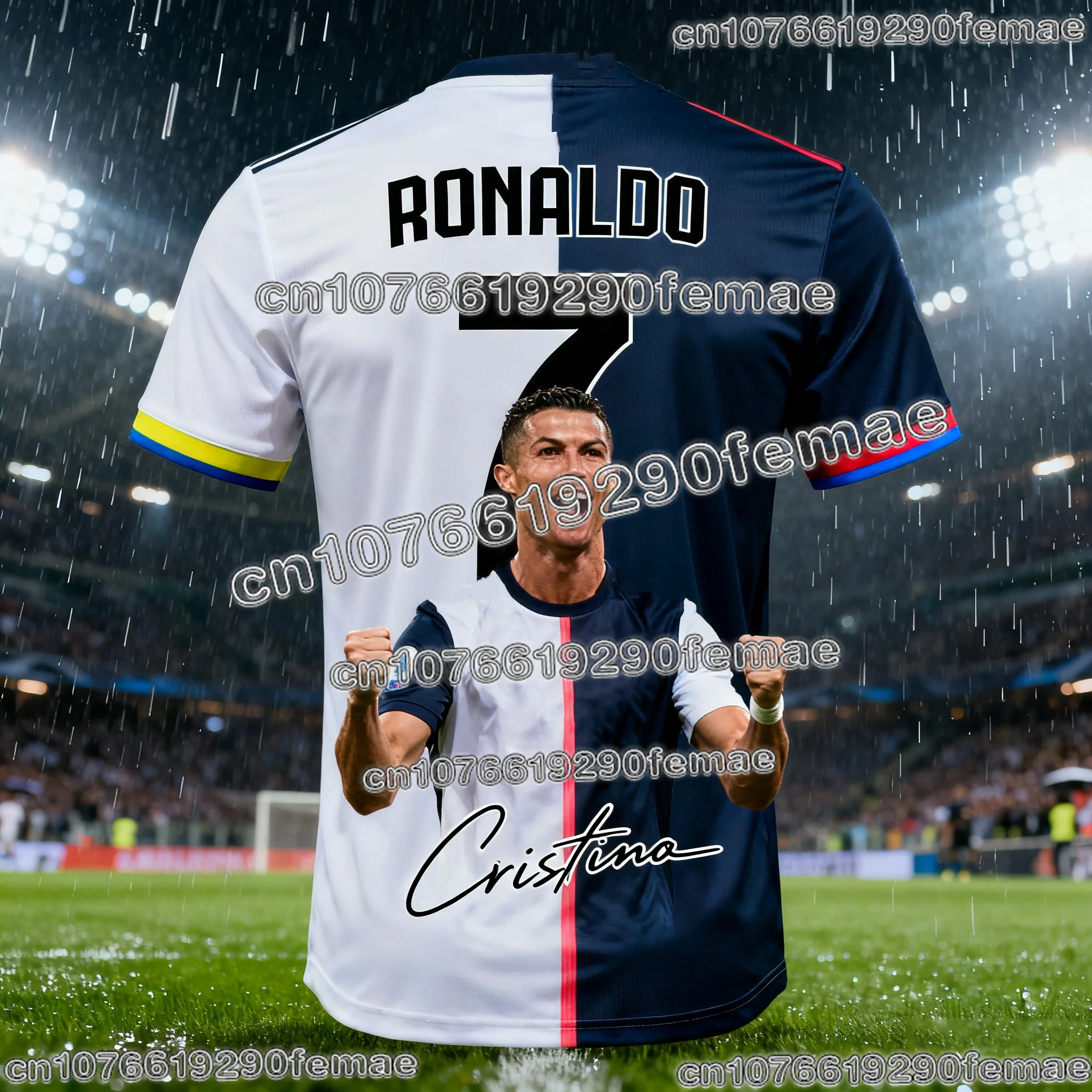 2026 AI ChatGPT Ronaldo 7 Football Jersey Fan Edition for Kids Adults Summer Soccer Training Wear Lightweight Comfort