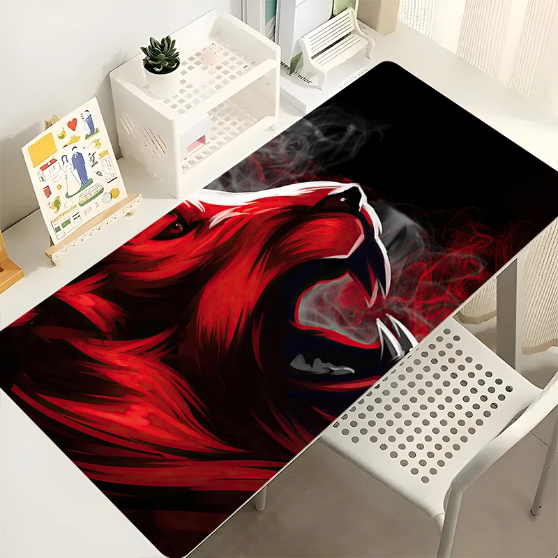 

Mousepad Tiger Gaming Mats PC Accessories Computer Cabinet Extended Pad HD Mouse Pad Anime Non-Slip Keyboard Pad Office Desk Mat