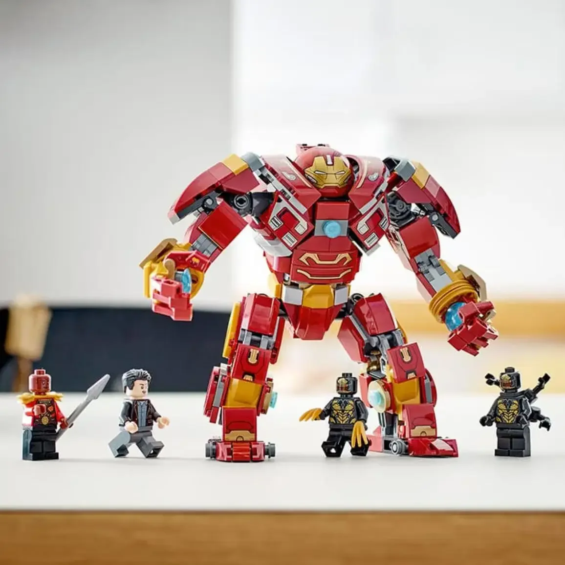 Bloques de Construcción de Armadura de Hierro de Wakanda, 385 Piezas, Héroe vs Hulk, Compatible con LEGO