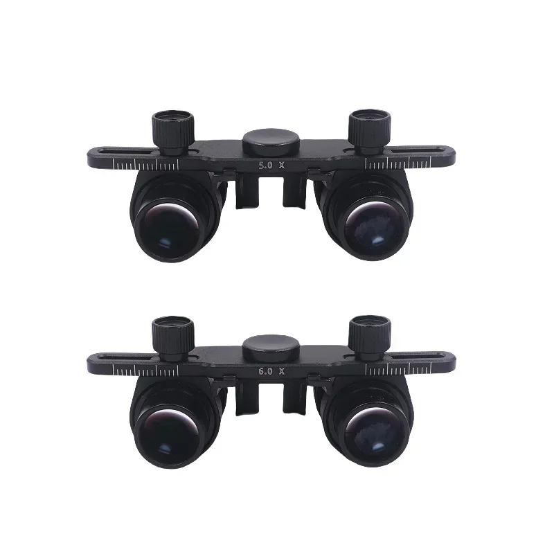 2026/5X/6X Magnifier Glasses Loupes Accessories LED Headlight Binocular Loupes Dentist  Headlamp