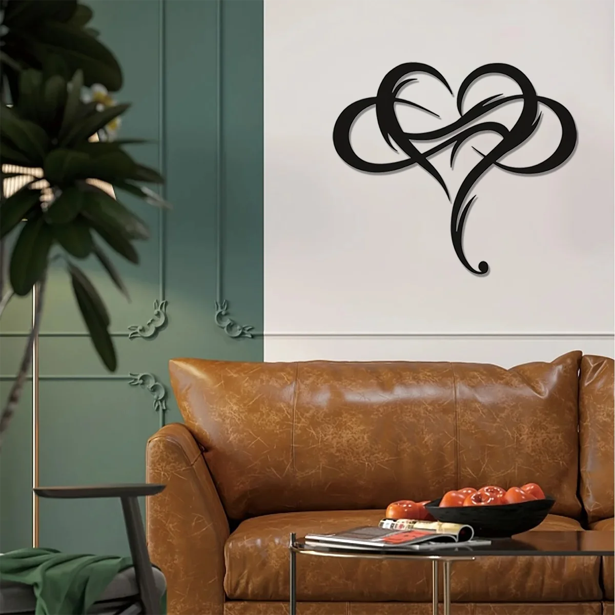 Hello Young Unique Infinity Heart Metal Home Decor Perfect for Home Wedding Bedroom Living Room Steel Art Geometric Set Cut Out