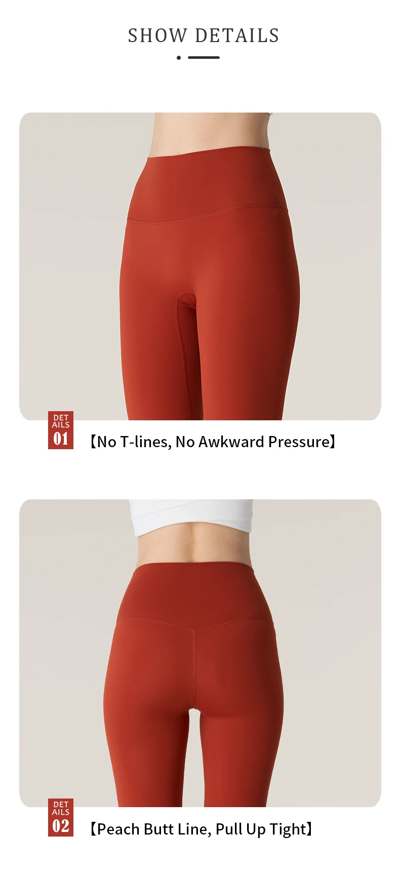 Hochgeschnittene Yoga-Leggings für Damen, ideal für Sommer-Workouts, hohe Elastizität, atmungsaktiv, formgebend, für Laufen, Outdoor-Aktivitäten, Freizeit, Radfahren und Yoga. – Detail 4