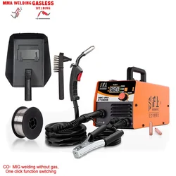 MINI Digital Gasless Mag Welder MMA Welding Machine Flux Core Wire Soldadora Poste A Souder Mig Mesin Las Mig-250 Without Gas