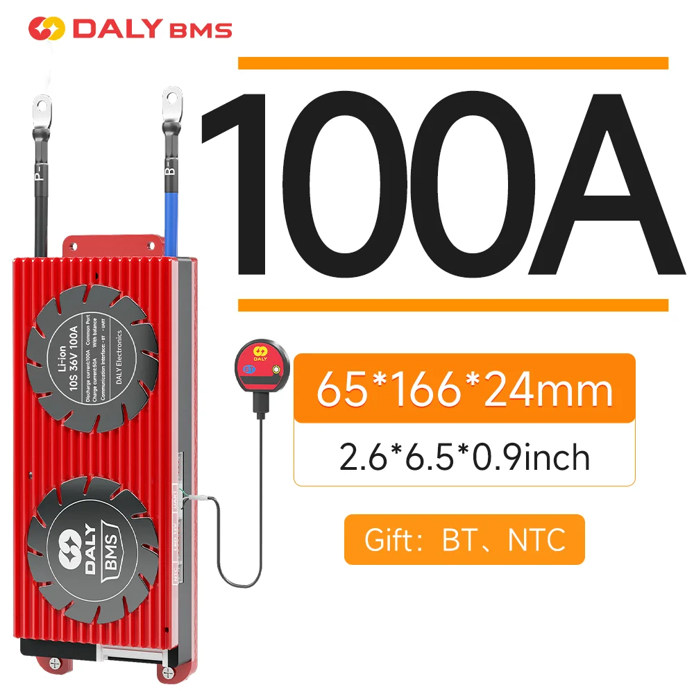DALY Smart BMS 15S 48V 100A APP Bluetooth with UART Port PCB Battery Protection Board Lithium Battery Pack LifePO4