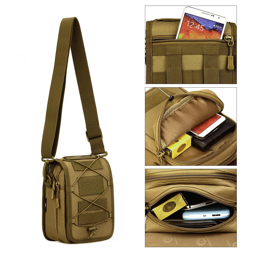 Tactical Messenger Bag Shoulder Nylon Outdoor Sport Fishing Camping Crossbody Mutil-function Molle Pouch Мужская сумка bolso sac