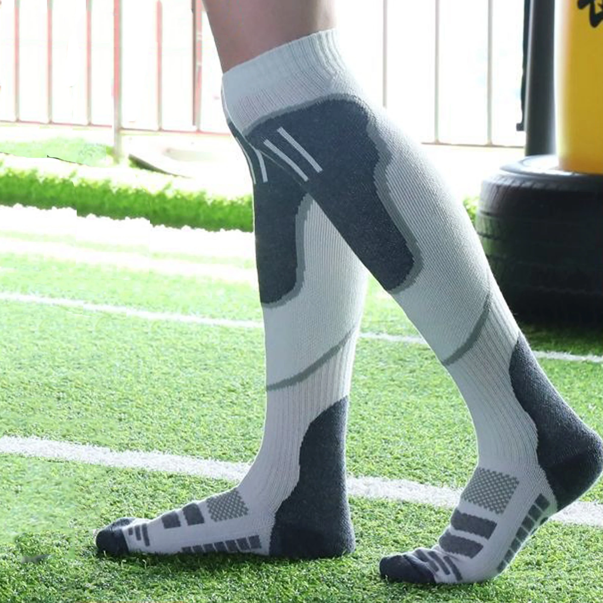 2 Pairs Ski Socks, Cold Weather Socks for Snowboarding, Snow, Winter, Thermal Knee-high Warm Socks, Hunting