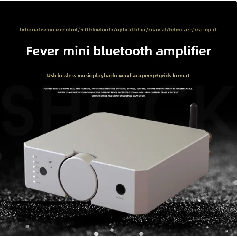 Hifi Bluetooth Mini Desktop High End Fixed Resistance Amplifier، درجة حرارة عالية، مشغل رقمي صغير غير فئة D